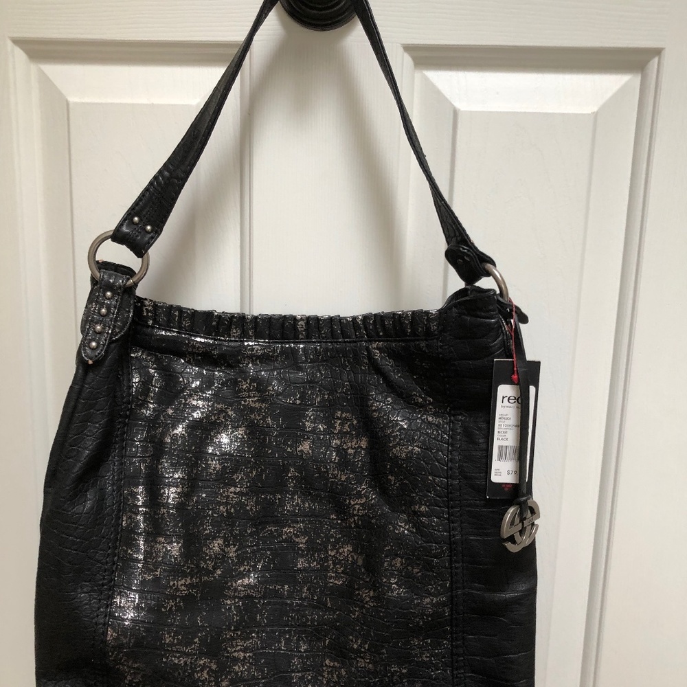 Red by Marc Echo Black Metallic Ladies Bag